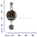 Rainbow Calsilica et Blue Sky Topaze Gemstone Pendentif en argent sterling 925